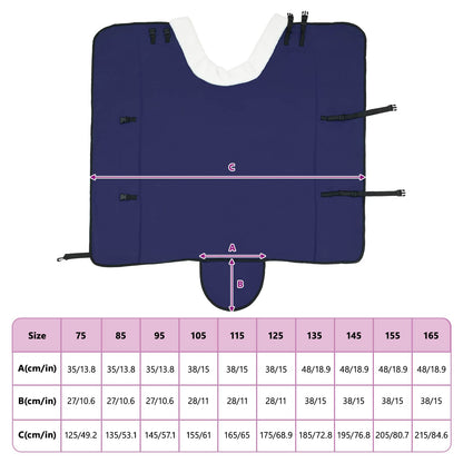 Pferdedecke Marineblau 125 cm Polarfleece