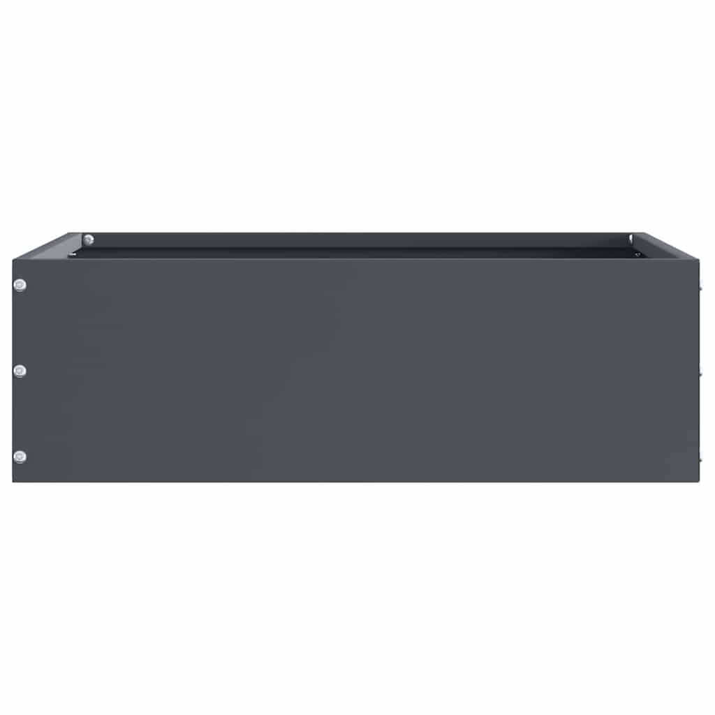 Raseneinfassung Anthrazit 40 x 40 x 13 cm Stahl