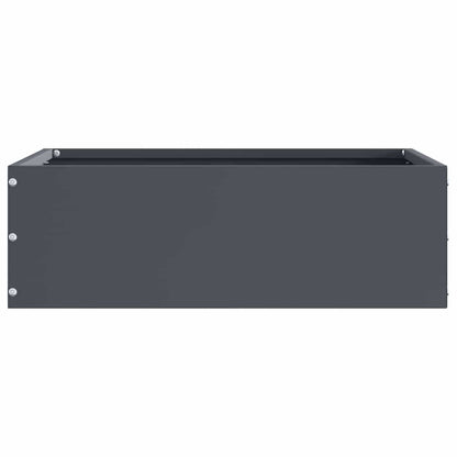 Raseneinfassung Anthrazit 40 x 40 x 13 cm Stahl