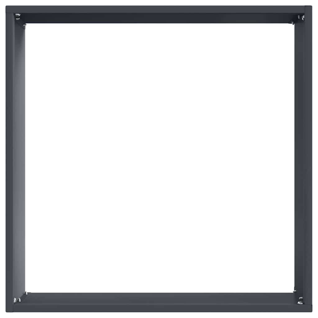 Raseneinfassung Anthrazit 40 x 40 x 13 cm Stahl