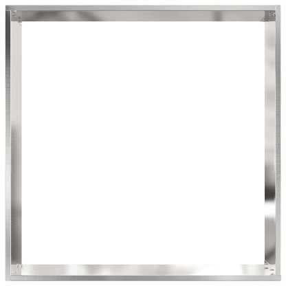 Raseneinfassung Silber 50 x 50 x 13 cm Edelstahl