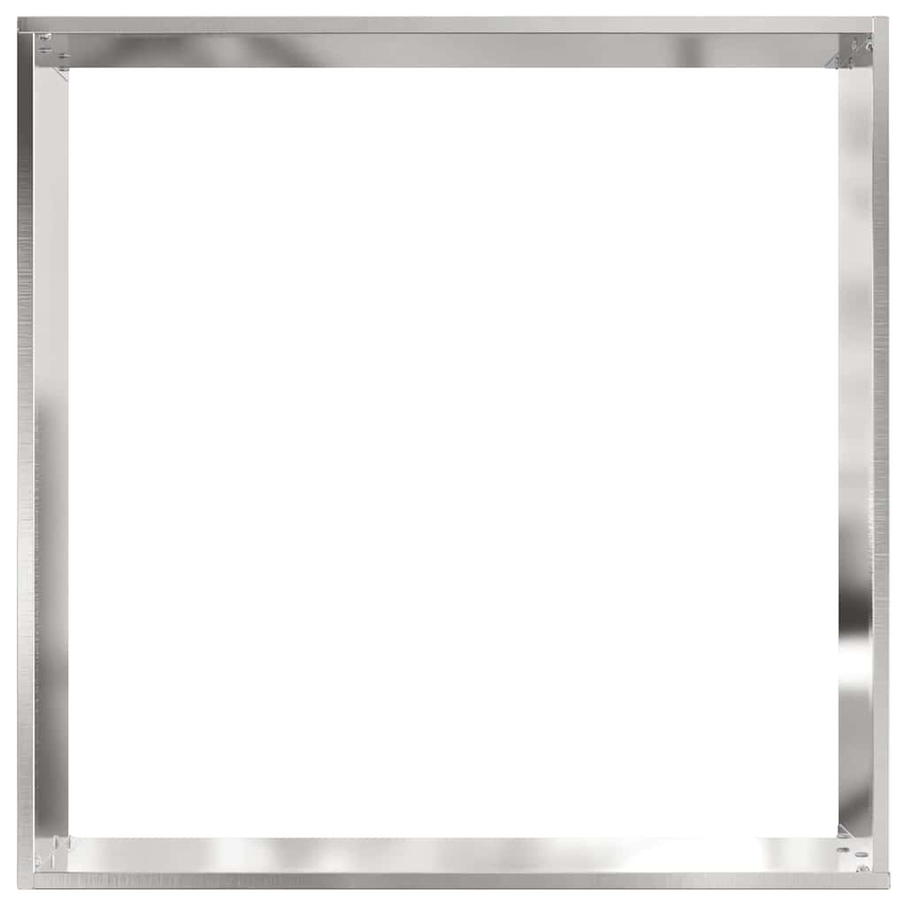 Raseneinfassung 6 pcs Silber 50 x 50 x 13 cm Edelstahl