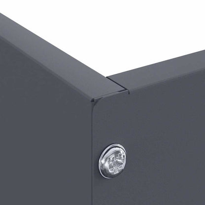 Raseneinfassung Anthrazit 60 x 60 x 13 cm Stahl