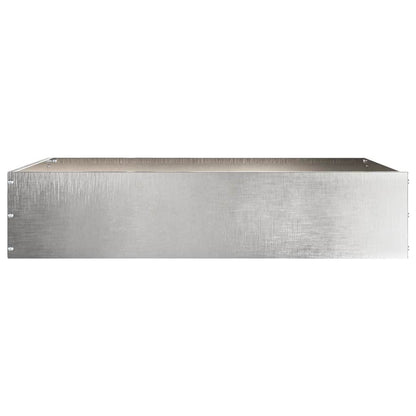 Raseneinfassung Silber 60 x 60 x 13 cm Edelstahl