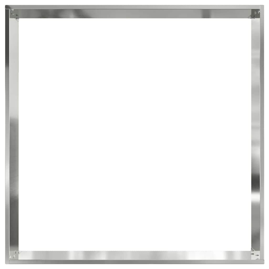 Raseneinfassung Silber 60 x 60 x 13 cm Verzinkter Stahl