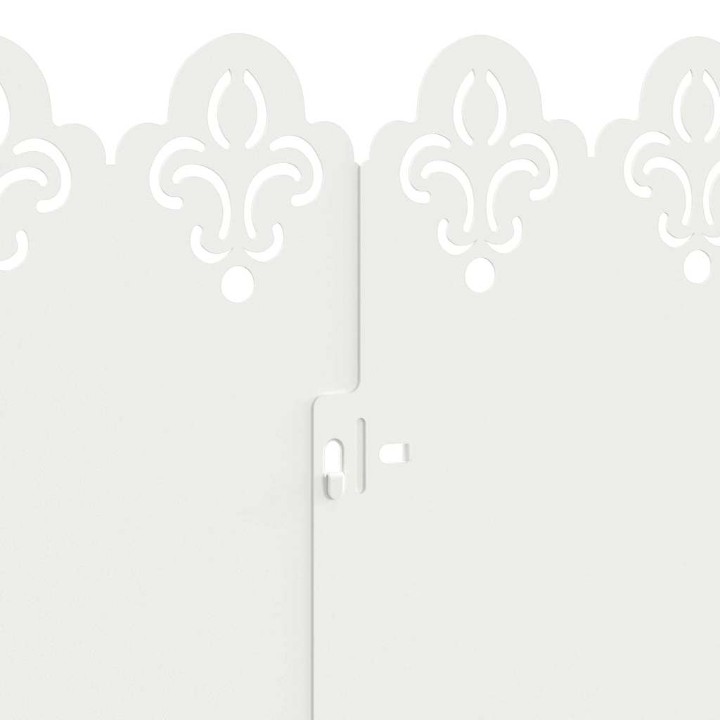 Rasenkanten 30 pcs Weiß 103 x 0,05 x 22 cm Stahl