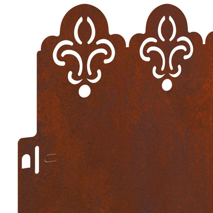 Rasenkanten 10 pcs Rostig 103 x 0,05 x 22 cm Wetterfeststahl