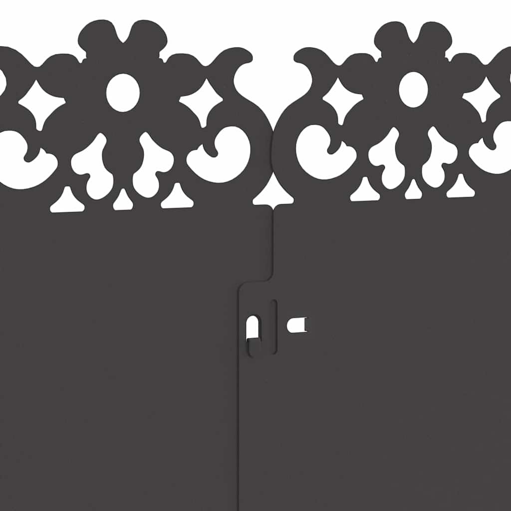 Rasenkanten 30 pcs Schwarz 103 x 0,05 x 22 cm Stahl