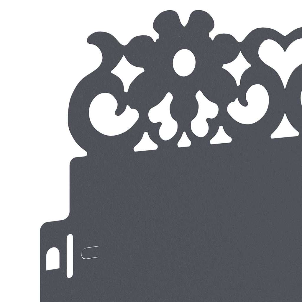 Rasenkanten 30 pcs Anthrazit 103 x 0,05 x 22 cm Stahl