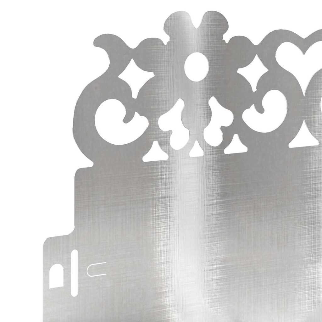 Rasenkanten 20 pcs Silber 103 x 0,05 x 22 cm Edelstahl