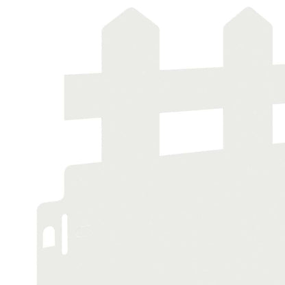 Rasenkanten 20 pcs Weiß 103 x 0,05 x 22 cm Stahl