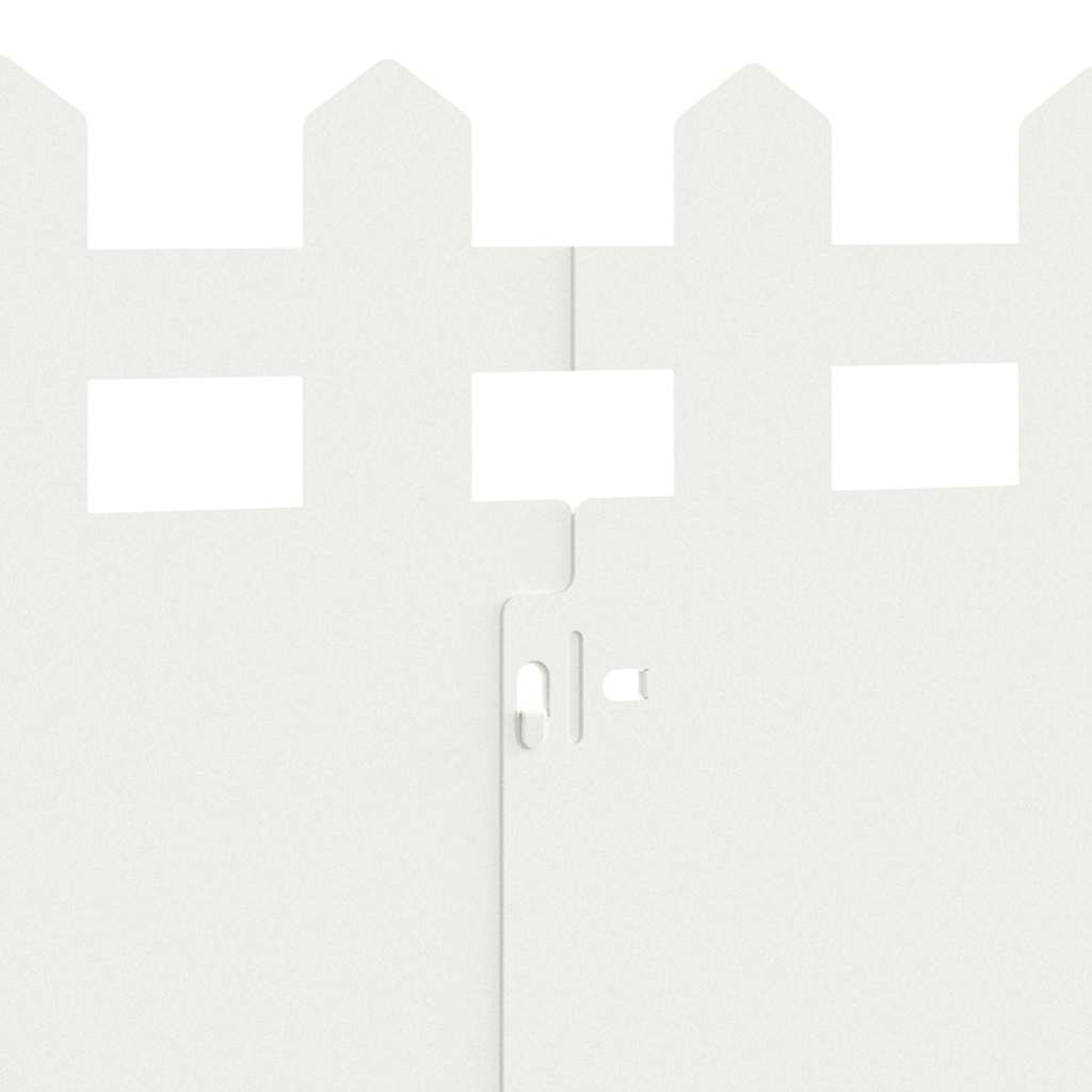 Rasenkanten 20 pcs Weiß 103 x 0,05 x 22 cm Stahl