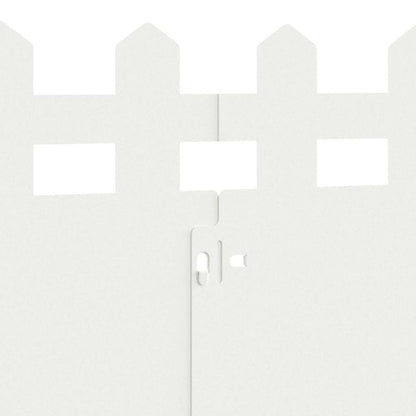 Rasenkanten 20 pcs Weiß 103 x 0,05 x 22 cm Stahl