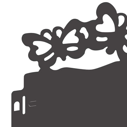 Rasenkanten 20 pcs Schwarz 103 x 0,05 x 22 cm Stahl