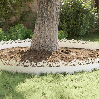 Rasenkanten 30 pcs Weiß 103 x 0,05 x 22 cm Stahl