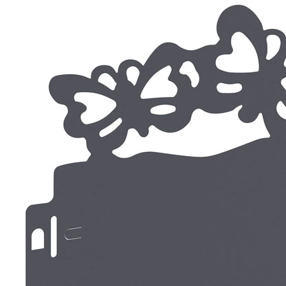 Rasenkanten 20 pcs Anthrazit 103 x 0,05 x 22 cm Stahl