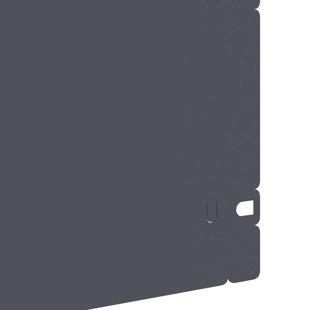 Rasenkanten 30 pcs Anthrazit 103 x 0,05 x 22 cm Stahl