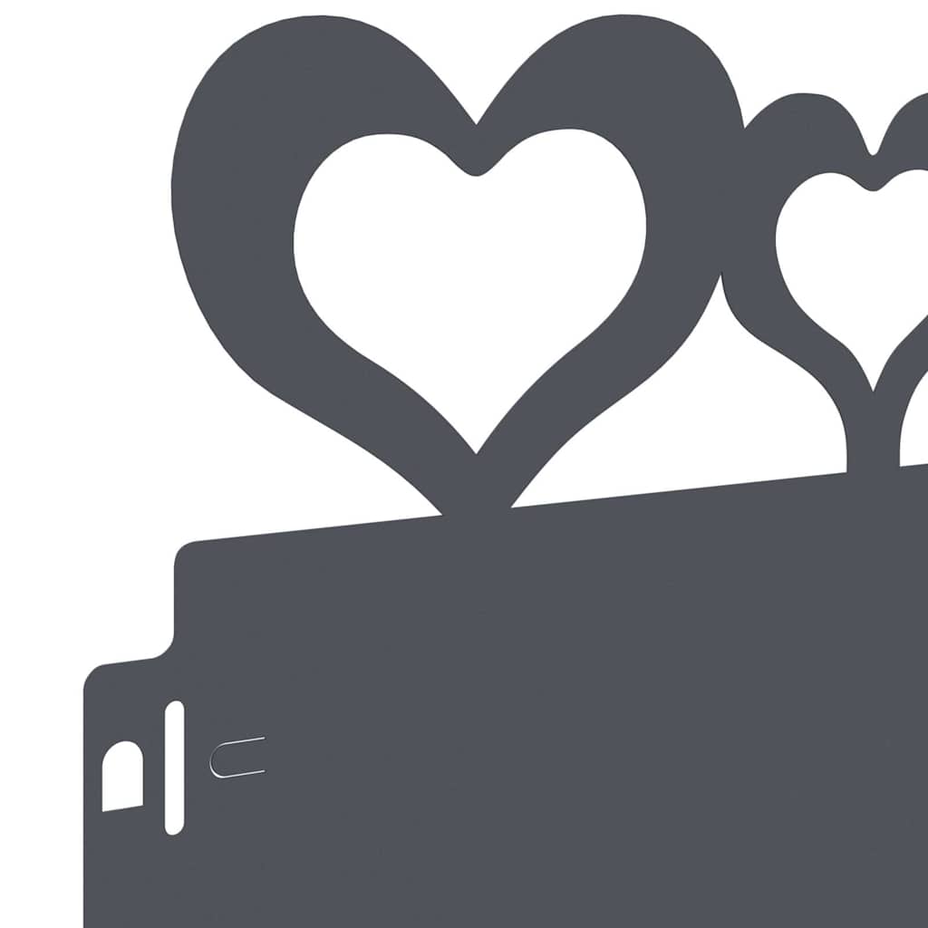 Rasenkanten 30 pcs Anthrazit 103 x 0,05 x 22 cm Stahl