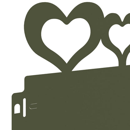 Rasenkanten 30 pcs Olive Grün 103 x 0,05 x 22 cm Stahl