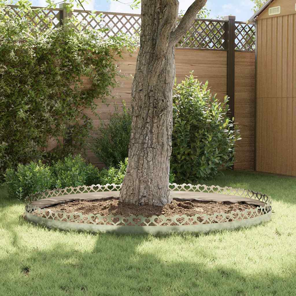 Rasenkanten 20 pcs Silber 103 x 0,05 x 22 cm Edelstahl