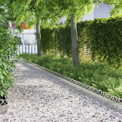 Rasenkanten 30 pcs Silber 103 x 0,05 x 22 cm Edelstahl