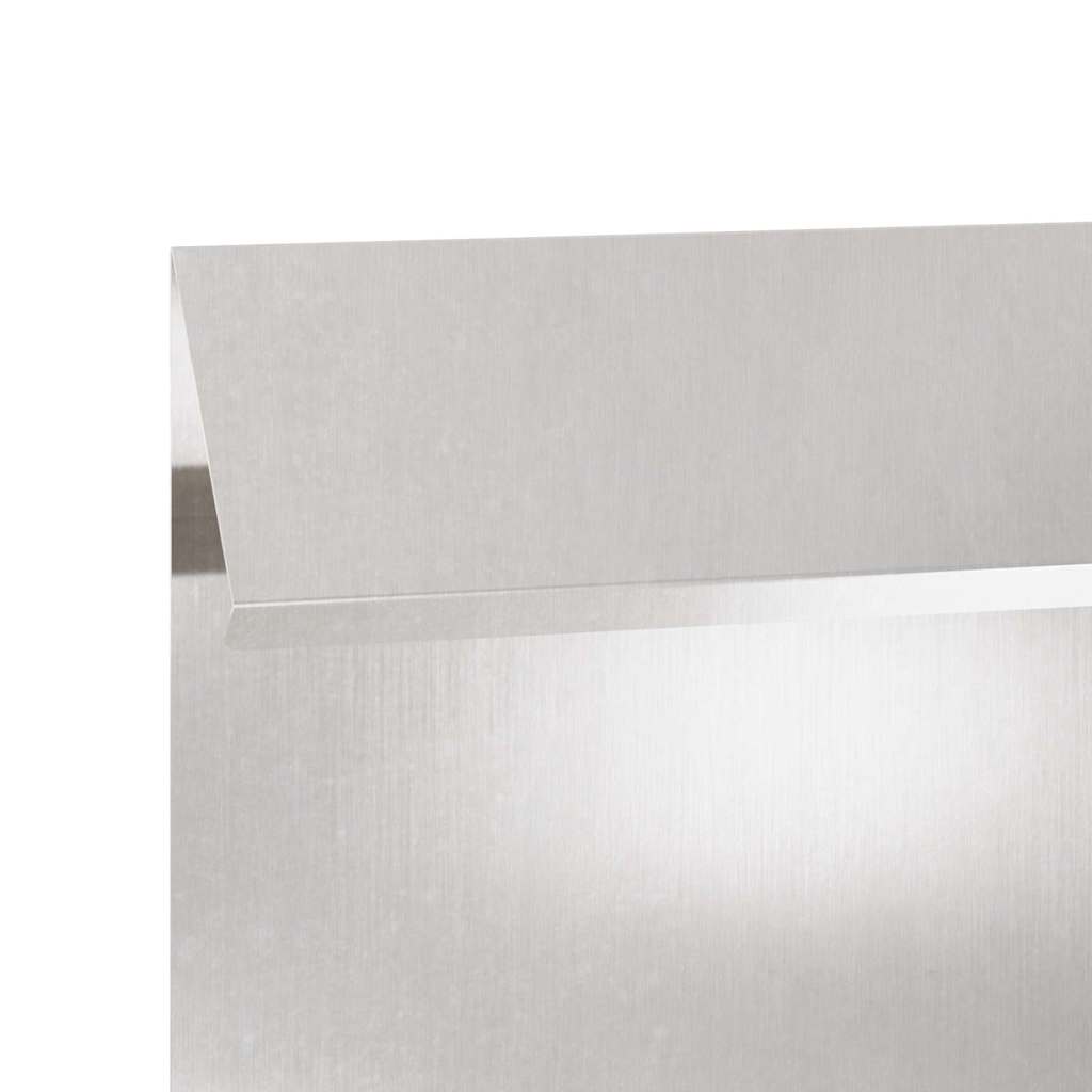 Schneckenzaun 4 pcs Silber 50 x 3,5 x 25 cm Edelstahl