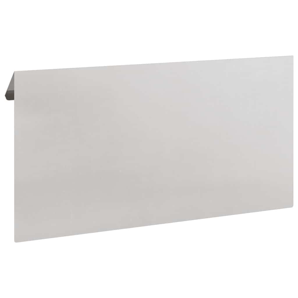 Schneckenzaun 4 pcs Silber 50 x 3,5 x 25 cm Edelstahl