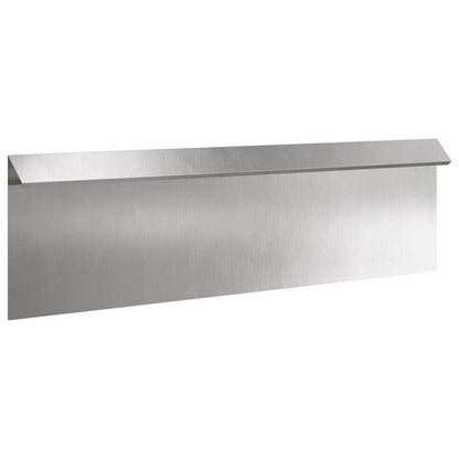 Schneckenzaun Silber 100 x 3,5 x 25 cm Edelstahl