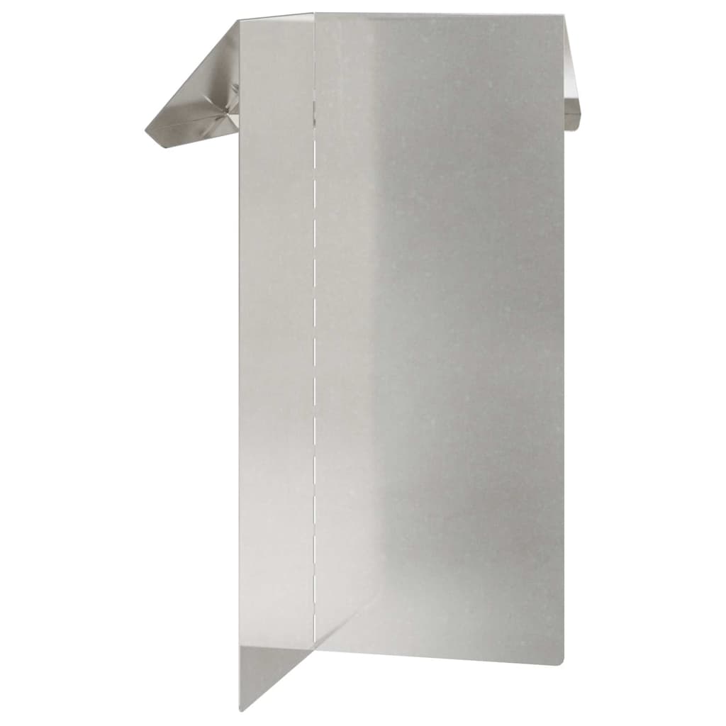 Schneckenzaun Silber 13,5 x 13,5 x 25 cm Edelstahl