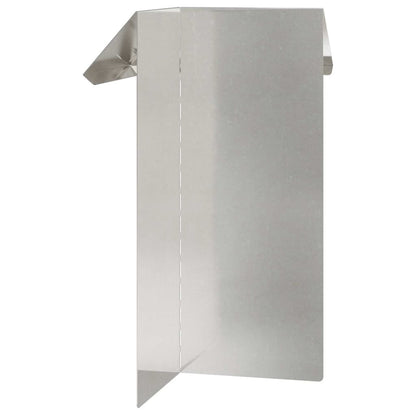 Schneckenzaun Silber 13,5 x 13,5 x 25 cm Edelstahl