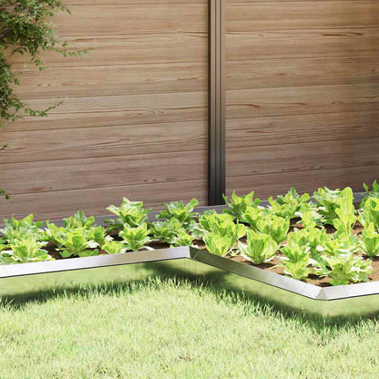 Schneckenzaun Silber 10 x 10 x 25 cm Edelstahl