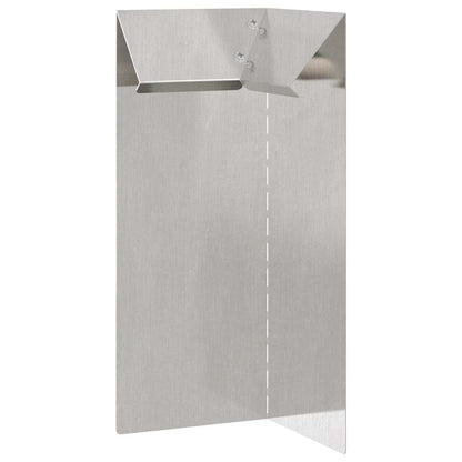 Schneckenzaun Silber 10 x 10 x 25 cm Edelstahl