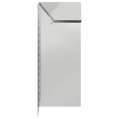 Schneckenzaun 4 pcs Silber 10 x 10 x 25 cm Verzinkter Stahl