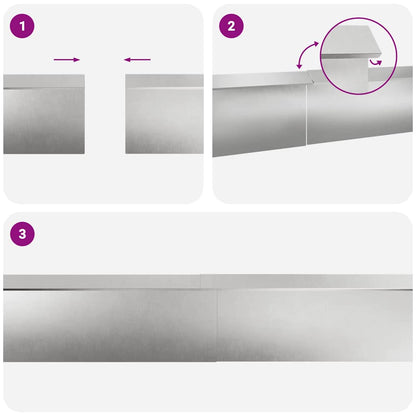 Schneckenzauns 8 pcs Silber Edelstahl