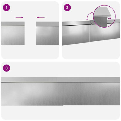 Schneckenzauns 8 pcs Silber Verzinkter Stahl