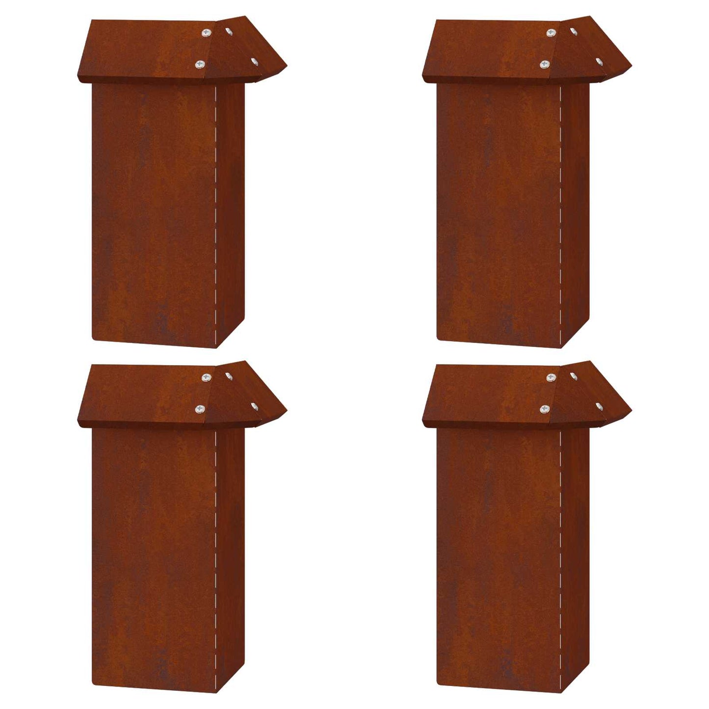 Schneckenzauns 8 pcs Rostig Wetterfeststahl