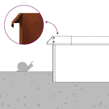 Schneckenzauns 8 pcs Rostig Wetterfeststahl