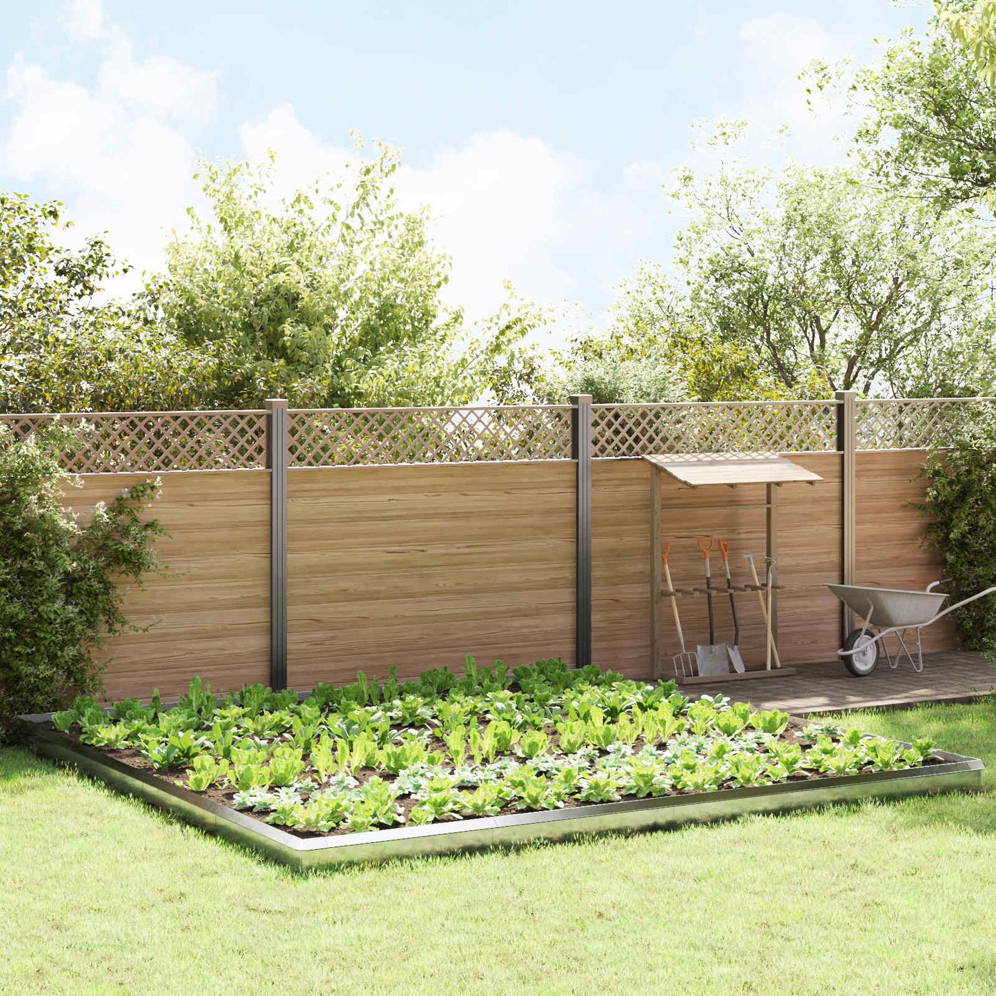 Schneckenzauns 20 pcs Silber Edelstahl