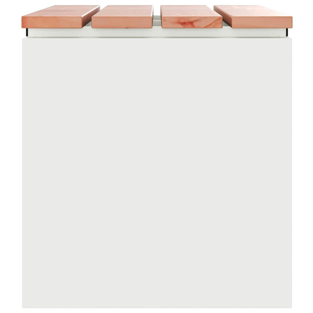 Gartenbank Weiß 60 x 40 x 43 cm