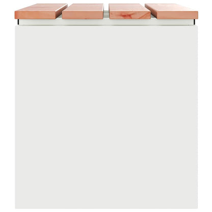 Gartenbank Weiß 60 x 40 x 43 cm