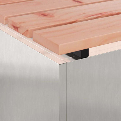 Gartenbank Edelstahl 60 x 40 x 43 cm