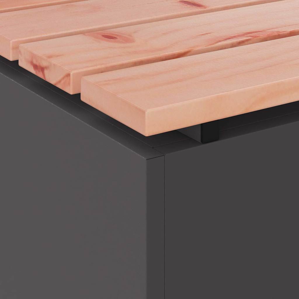 Gartenbank Schwarz 80 x 40 x 43 cm