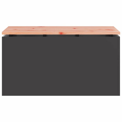 Gartenbank Schwarz 80 x 40 x 43 cm