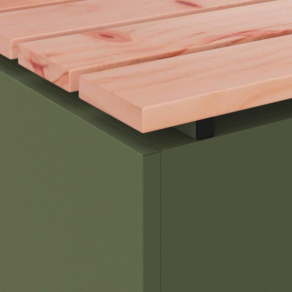 Gartenbank Olive Grün 80 x 40 x 43 cm