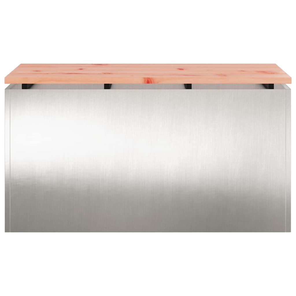 Gartenbank Edelstahl 80 x 40 x 43 cm