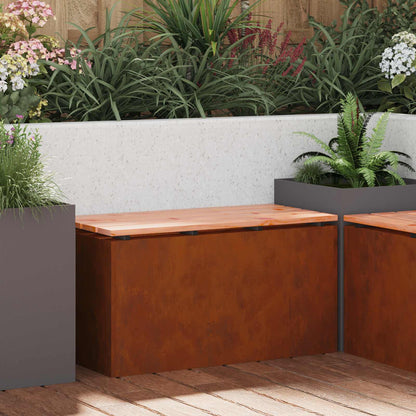 Gartenbank Wetterfeststahl 80 x 40 x 43 cm