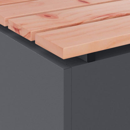 Gartenbank Anthrazit 100 x 40 x 43 cm