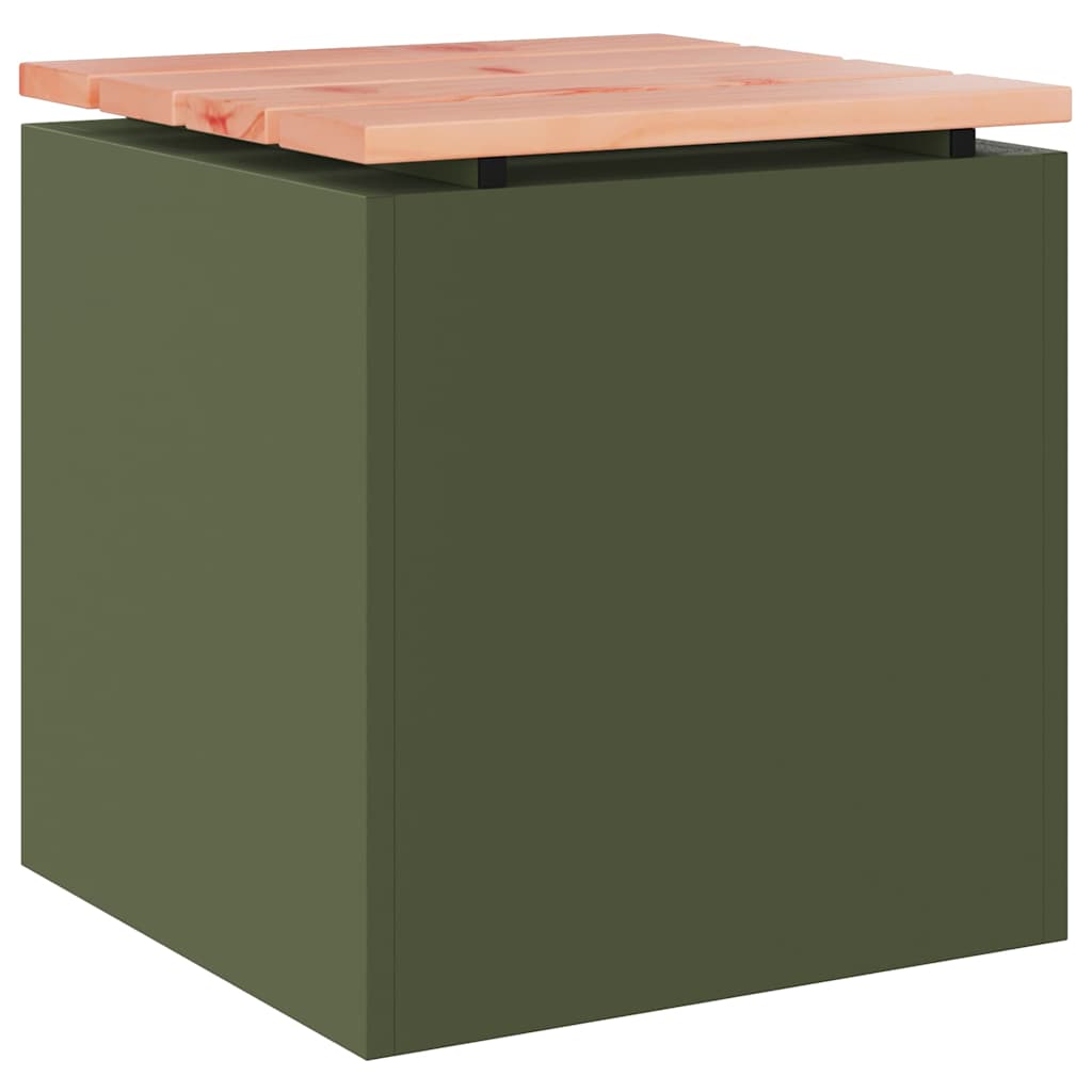 Gartenbank Olive Grün 40 x 40 x 43 cm