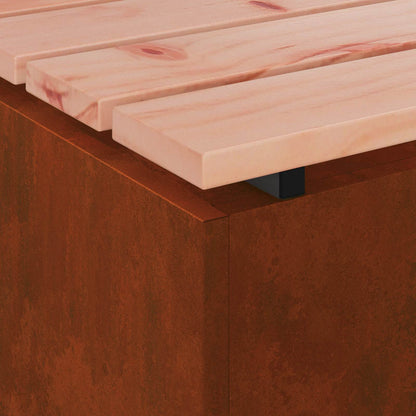 Gartenbank Wetterfeststahl 40 x 40 x 43 cm