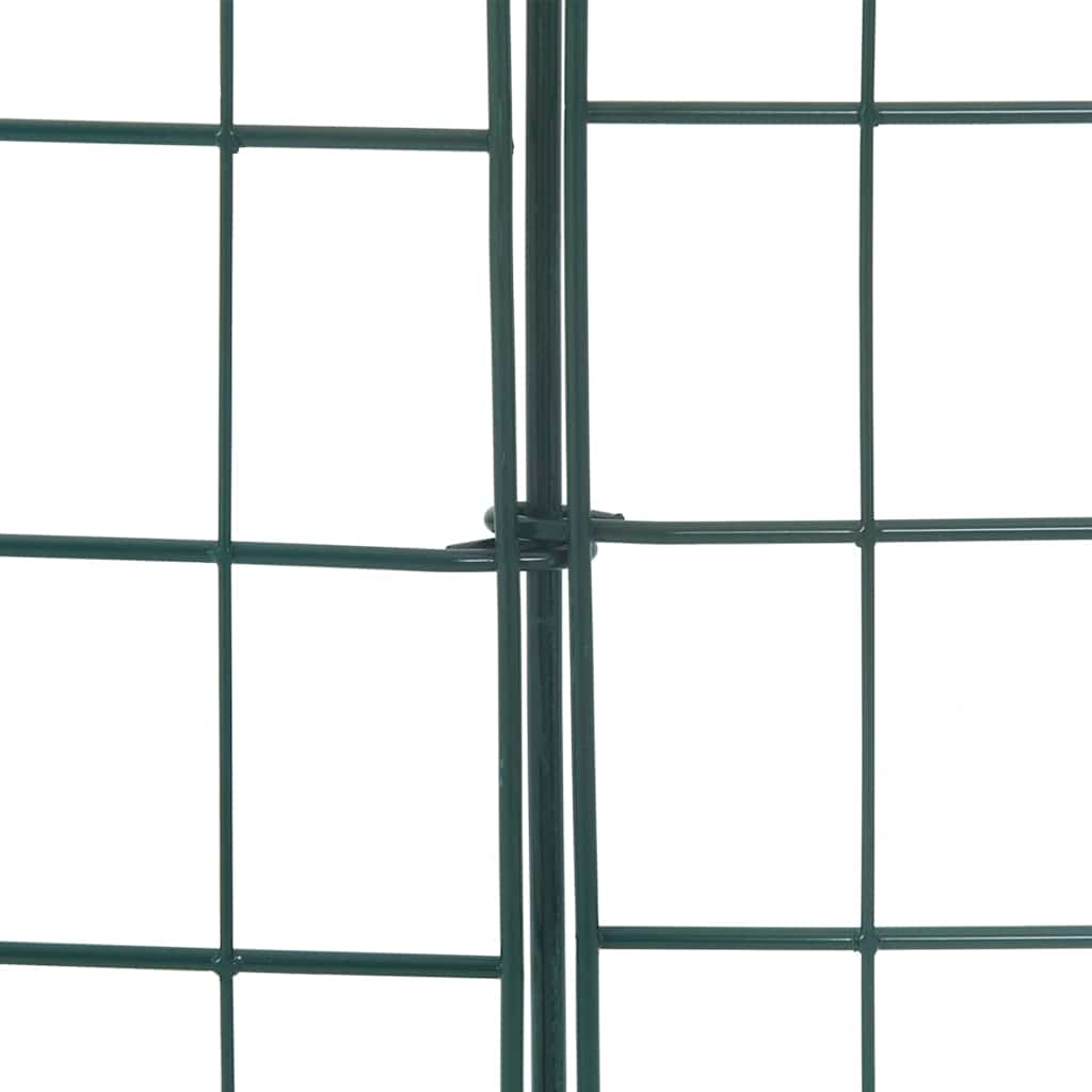 vidaXL Teichzaun Set 5 pcs Grün 100 x 50 cm Stahl